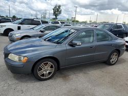 Salvage cars for sale at Miami, FL auction: 2007 Volvo S60 2.5T