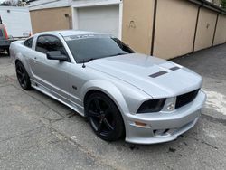 Salvage cars for sale at Mendon, MA auction: 2007 Ford Mustang GT