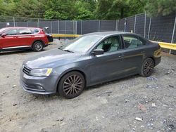 Volkswagen Jetta Sport salvage cars for sale: 2016 Volkswagen Jetta Sport