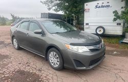 Salvage cars for sale at Moncton, NB auction: 2012 Toyota Camry Base