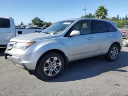 Salvage cars for sale at San Martin, CA auction: 2009 Acura MDX Technology