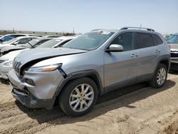 Jeep salvage cars for sale: 2017 Jeep Cherokee Limited