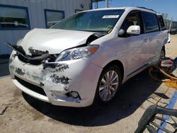 Salvage cars for sale at Pekin, IL auction: 2013 Toyota Sienna XLE
