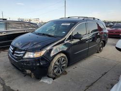 Salvage cars for sale at Grand Prairie, TX auction: 2014 Honda Odyssey Touring