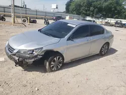 Salvage cars for sale at Oklahoma City, OK auction: 2015 Honda Accord LX