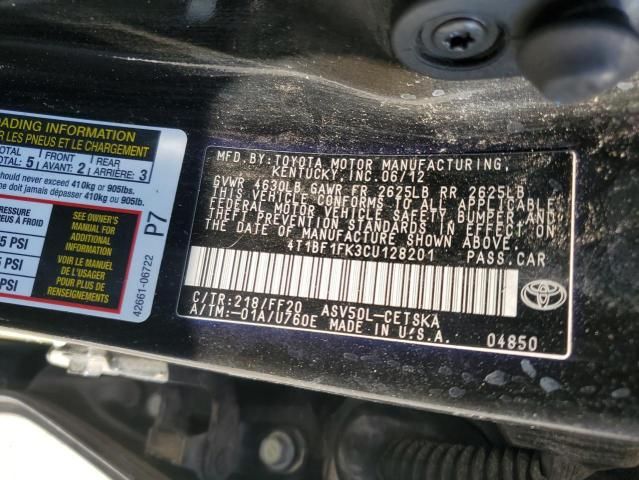 2012 Toyota Camry Base