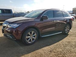 Acura salvage cars for sale: 2016 Acura MDX Advance