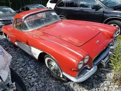 Salvage cars for sale at Windsor, NJ auction: 1961 Chevrolet Corvette