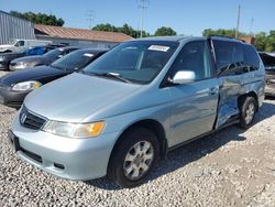 Salvage cars for sale from Copart Columbus, OH: 2003 Honda Odyssey EXL