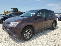 Salvage cars for sale at New Braunfels, TX auction: 2018 Toyota Rav4 LE