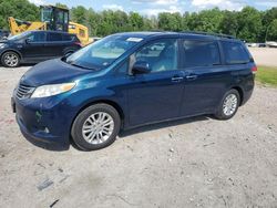 Salvage cars for sale at Charles City, VA auction: 2011 Toyota Sienna XLE