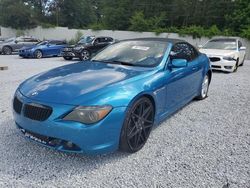 Salvage cars for sale from Copart Fairburn, GA: 2007 BMW 650 I