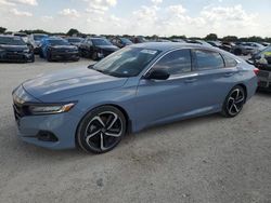 Vehiculos salvage en venta de Copart San Antonio, TX: 2022 Honda Accord Sport