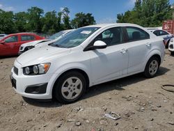 Chevrolet Sonic ls salvage cars for sale: 2015 Chevrolet Sonic LS