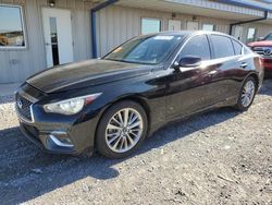 Salvage cars for sale from Copart Earlington, KY: 2021 Infiniti Q50 Luxe