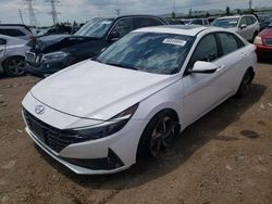 Salvage cars for sale at Elgin, IL auction: 2023 Hyundai Elantra Limited