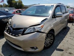 Salvage cars for sale at Martinez, CA auction: 2011 Toyota Sienna XLE