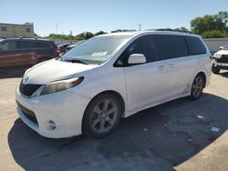 Salvage cars for sale at Wilmer, TX auction: 2012 Toyota Sienna Sport