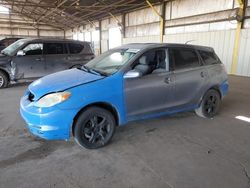 Toyota salvage cars for sale: 2003 Toyota Corolla Matrix XR