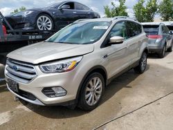 Salvage cars for sale at Bridgeton, MO auction: 2017 Ford Escape Titanium