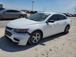 Salvage cars for sale at Temple, TX auction: 2016 Chevrolet Malibu LS