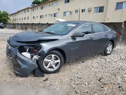 Salvage cars for sale at Opa Locka, FL auction: 2018 Chevrolet Malibu LS