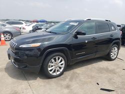 Salvage cars for sale at Grand Prairie, TX auction: 2014 Jeep Cherokee Limited