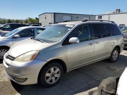 Salvage cars for sale at Vallejo, CA auction: 2004 Toyota Sienna XLE