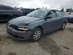 Salvage cars for sale at Duryea, PA auction: 2013 Volkswagen Jetta Base