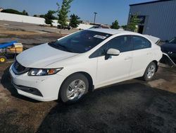 Salvage cars for sale at Mcfarland, WI auction: 2015 Honda Civic LX