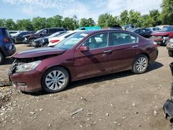 Honda salvage cars for sale: 2015 Honda Accord EXL