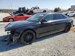 Salvage cars for sale at Mentone, CA auction: 2013 Audi A8 L Quattro