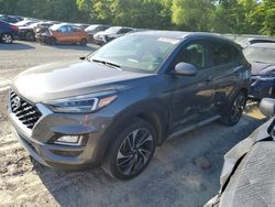 Salvage cars for sale from Copart Ellwood City, PA: 2020 Hyundai Tucson Limited