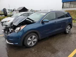 Salvage cars for sale at Woodhaven, MI auction: 2018 KIA Niro FE