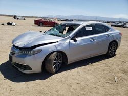 Salvage cars for sale at Adelanto, CA auction: 2015 Acura TLX Advance