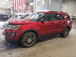 Salvage cars for sale at Blaine, MN auction: 2016 Ford Explorer Sport