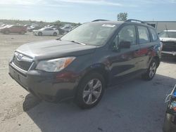 Salvage cars for sale at Kansas City, KS auction: 2015 Subaru Forester 2.5I