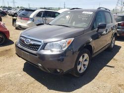 Salvage cars for sale from Copart Elgin, IL: 2015 Subaru Forester 2.5I Limited