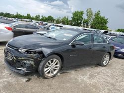 Chevrolet salvage cars for sale: 2017 Chevrolet Malibu LT