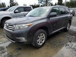 Salvage cars for sale at Graham, WA auction: 2012 Toyota Highlander Base