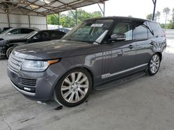 Salvage cars for sale from Copart Cartersville, GA: 2016 Land Rover Range Rover Supercharged