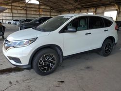 Salvage Cars with No Bids Yet For Sale at auction: 2016 Honda CR-V SE