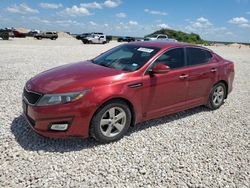 Salvage cars for sale at Taylor, TX auction: 2015 KIA Optima LX