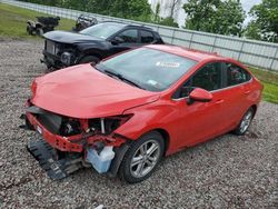 Salvage cars for sale from Copart Central Square, NY: 2016 Chevrolet Cruze LT