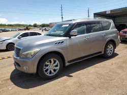 Salvage cars for sale at Colorado Springs, CO auction: 2012 Infiniti QX56