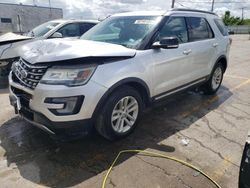 Salvage cars for sale at Chicago Heights, IL auction: 2017 Ford Explorer XLT