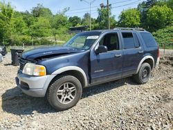 Salvage cars for sale at West Mifflin, PA auction: 2002 Ford Explorer XLS