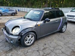 Salvage cars for sale from Copart Austell, GA: 2010 Mini Cooper
