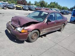 Salvage cars for sale at Woodburn, OR auction: 1992 Honda Civic DX