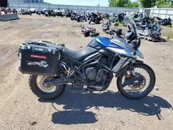 Salvage motorcycles for sale at Elgin, IL auction: 2018 Triumph Tiger 800XCX
